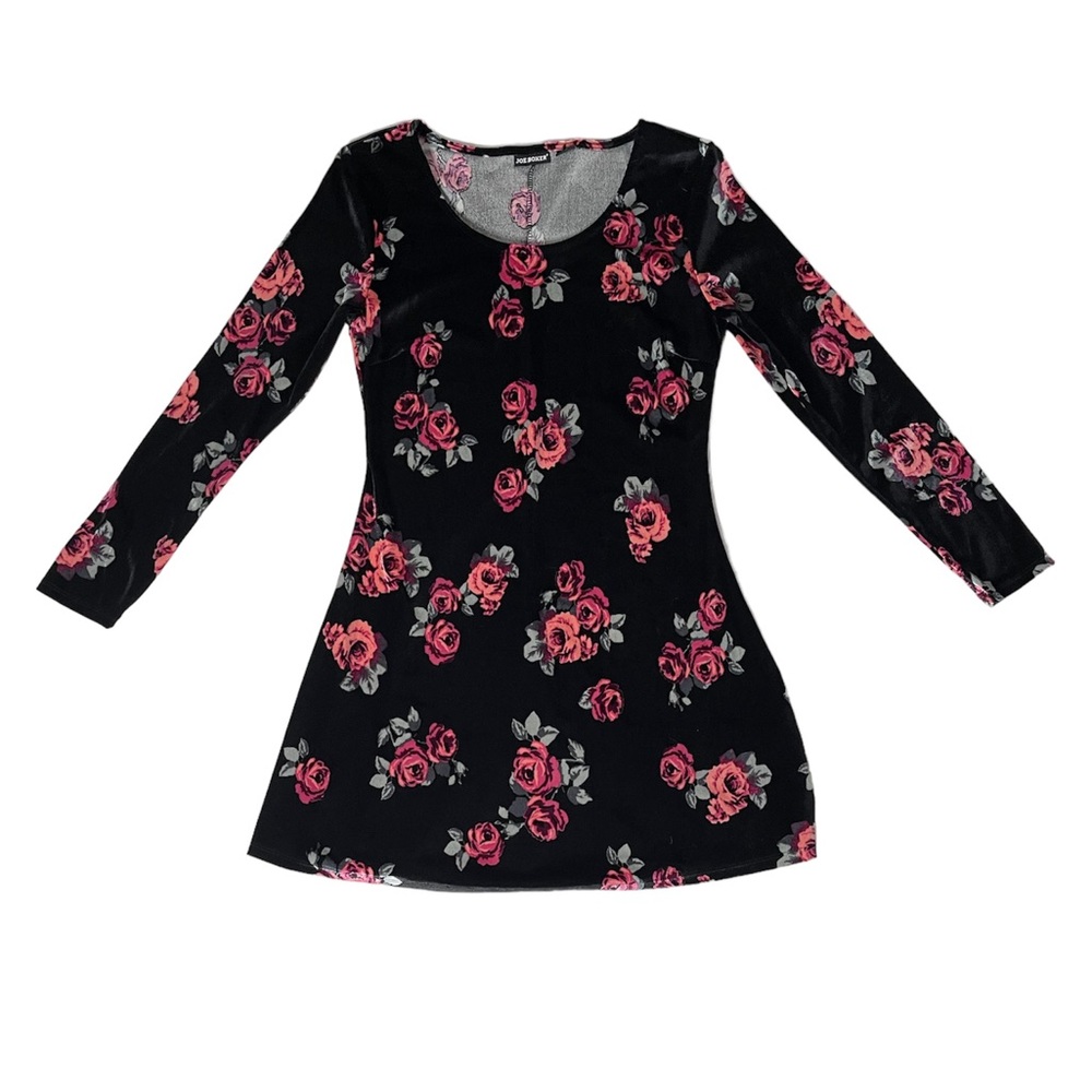 Joe Boxer Floral Print Lone Sleeve Skater Dress Size Medium New Without Tags NWT